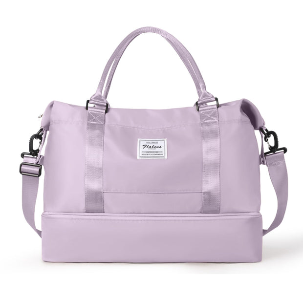 Travel Duffel Bag,Sports Tote Gym Bag,Shoulder Weekender Overnight Bag for Women