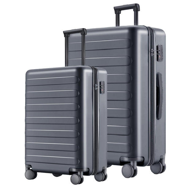 NINETYGO Carry On Luggage 22x14x9 Airline Approved, 20 Inch Luggage with Smooth Spinner Wheels, Lightweight, Hard Shell PC Suitcase Carry-On, Travel Luggage, TSA Approved (Pink, Rhine Basic)