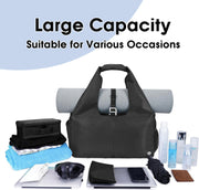 sportsnew Yoga Gym Bags for Women with Shoes Compartment & Wet Dry Storage Pockets & Adjustable Yoga Mat Holder, Patent Pending