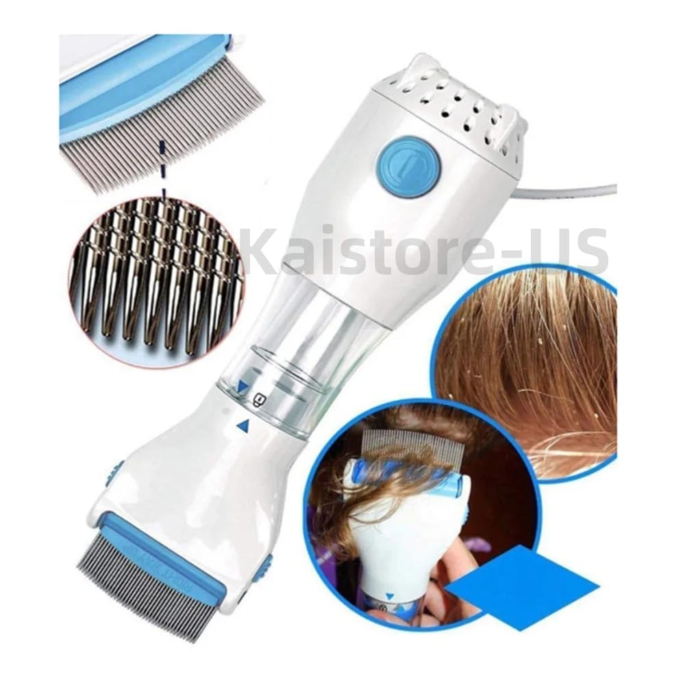 Electric Lice Vacuum Comb for Hair Treatment and Removal - Hair Cleaner (UK, 1PCS)