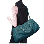 Small Gym Bag with Shoe Compartment, Workout Sport Duffle Bag for Women Travel, Waterproof Shoulder Overnight Bags Lightweight Carry on Tote Bags for Swim, Yoga, Dance