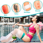 Waterproof Leg Cast Cover for Showering, Reusable Shower Sleeve for Lower Leg After Surgery, Watertight Non-Slip Adult Fracture Protector Bag, Water Proof Medical Covers for Calf/Ankle/Wound/Bandages