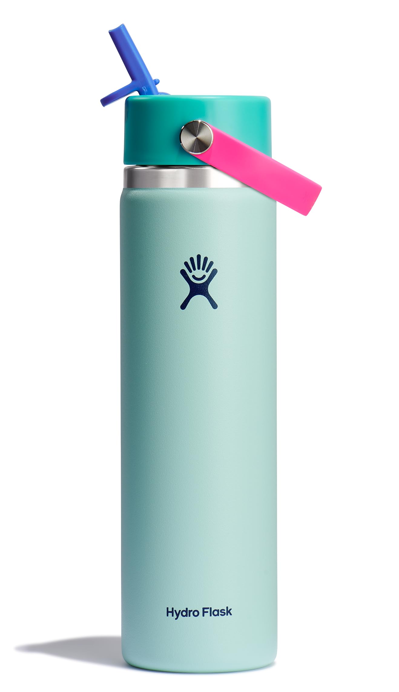 Hydro Flask 32 Oz Wide Flex Straw Cap Bottle - Insulated Stainless Steel - Wide Straw Lid, Non Spill, Leakproof in Jelly Pink