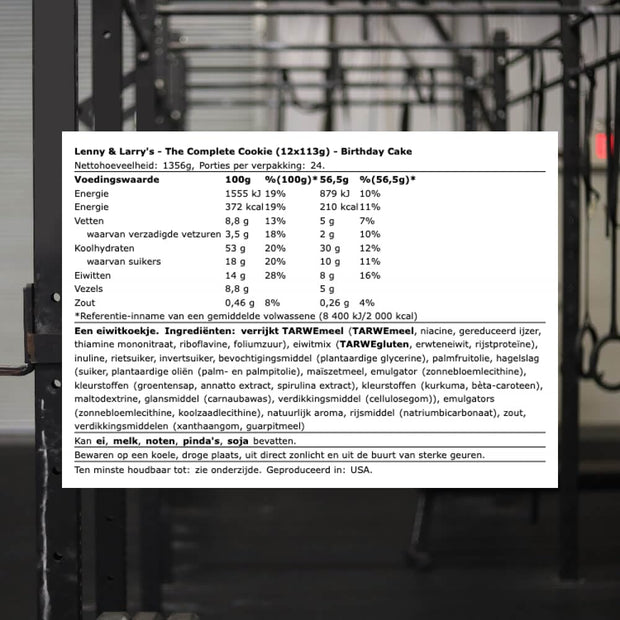 Lenny & Larryâ€™s - The Complete Cookie - Birthday Cake - 16g of Protein, 0g Trans Fat, No Soy, No Dairy, No Egg, 4 Oz (Pack of 12)