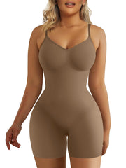 SHAPERX Shapewear for Women Tummy Control Bodysuit Mid Thigh Butt Lifter Body Shaper Shorts