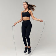 Speed Jump Rope - No-Screw Design, 360° Rotation, Non-Slip Silicone, Weighted, Includes 2 Handles, Portable Fitness Tool for Boxing