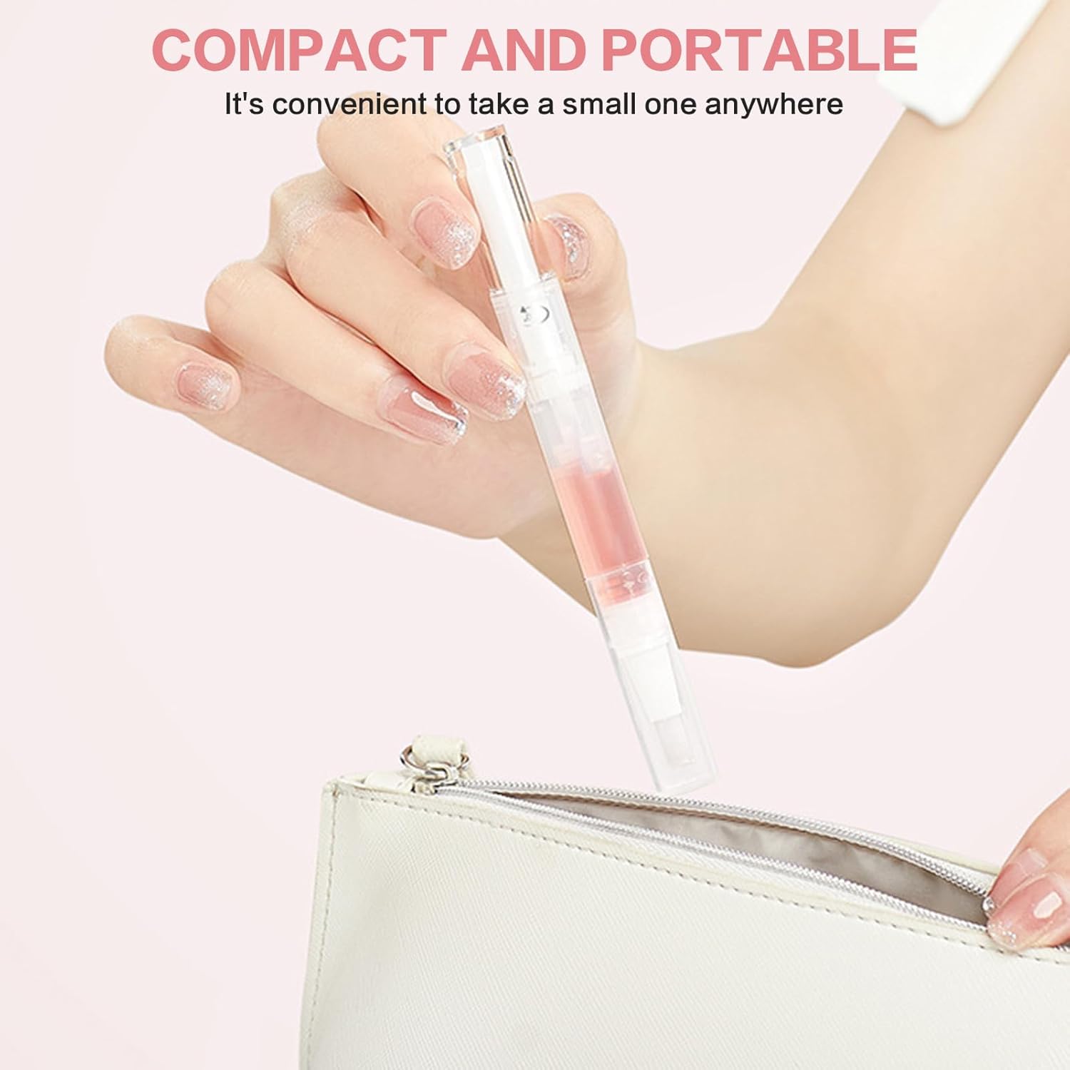 Radiant Nail Growth Oil, Nail Strengthener, Cuticle Oil for Nails, Moisturize Strengthen Nail Care Oil, Finger Edge Manicure Nourishing Pen, Anti-hangbnail removal, Nail Skin Edge Care (Lemon)