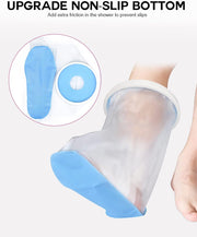 Waterproof Extra Wide Full Leg Cast Cover for Shower with Non-Slip Bottom, Extra Large Watertight Leg Cast Protector for Thigh Foot Ankle Surgery Wounds, Knee Immobilizer/Brace, Walking Boots,Reusable