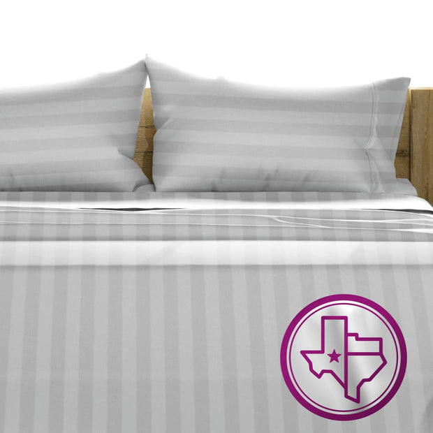 TEXAS LINEN CO. 100% Egyptian Cotton Sheets King Size Set - 1200 Thread Count Egyptian Cotton Luxury Sheets King Size, 17" Deep Pocket, Soft, Cooling Sateen Weave Hotel Quality Bedding Set - White