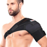 Shoulder Brace for Men and Women Rotator Cuff - for Bursitis, Dislocated AC Joint, Labrum Tear, Tendonitis,Neoprene Compression Support Sleeve (Black L-XL)