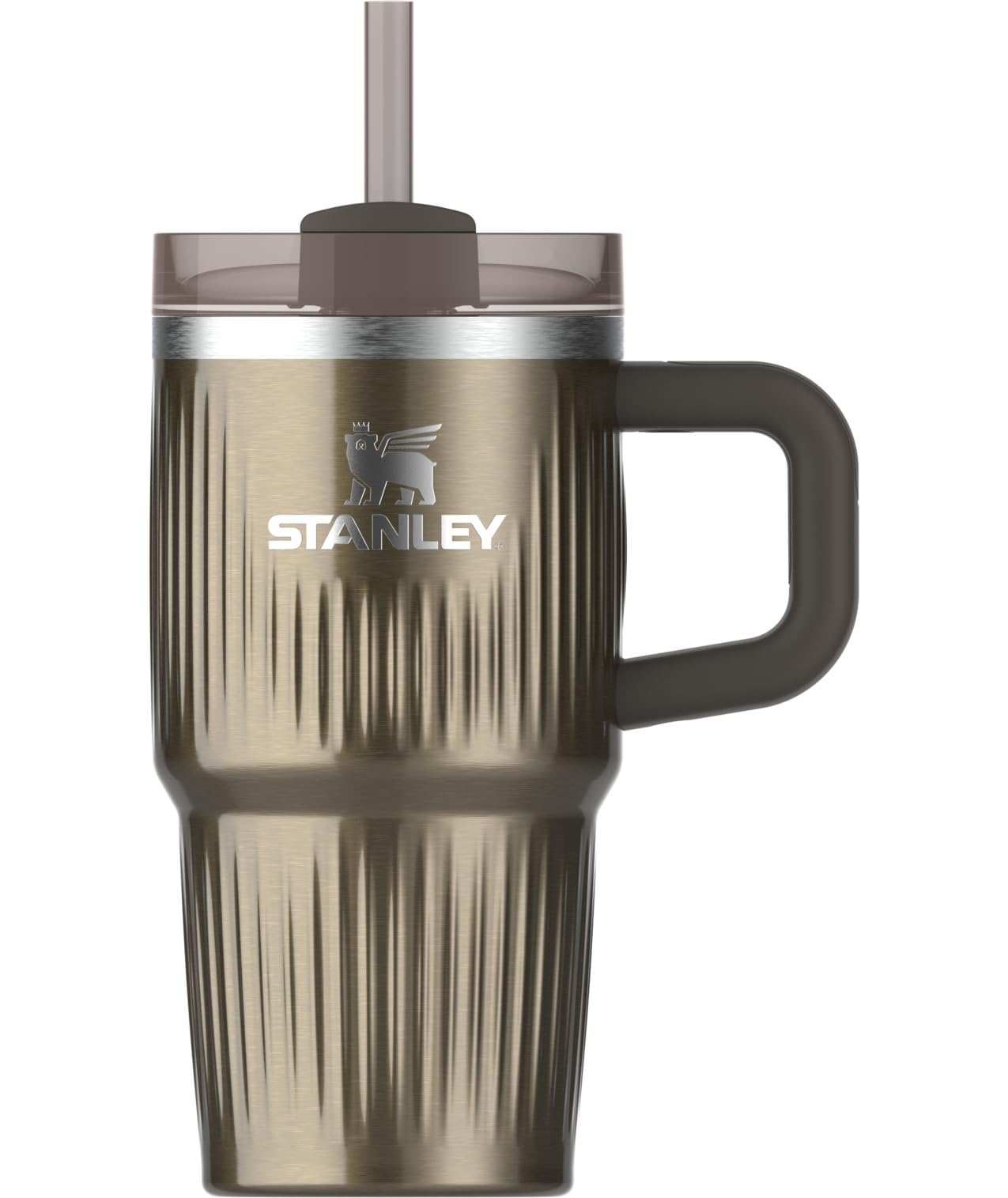 STANLEY Quencher H2.0 Tumbler with Handle and Straw 40 oz | Flowstate 3-Position Lid | Cup Holder Compatible for Travel | Insulated Stainless Steel Cup | BPA-Free | Black Chroma
