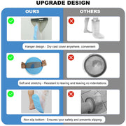 Non-Slip Waterproof Leg Cast Cover for Shower Adult, Cast Protector for Shower Leg Adult, Leg Cast Bag for Shower Foot Cover for Shower After Surgery Reusable(24.8 in. Long)
