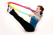 Weighted Hula Hoop, ACU Hoop 5L - 4.9 lb Large, Weight Loss Fitness Workout with ridges. (Rainbow Colors)
