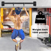 SELEWARE Heavy Duty Welded Pull Up Bar, Versatile Doorway Wall Mount, Joist Mounted, and Ceiling Mounted Chin Up Bars, Thick Metal Sturdy Construction for Full Body Workouts Support 500 lbs