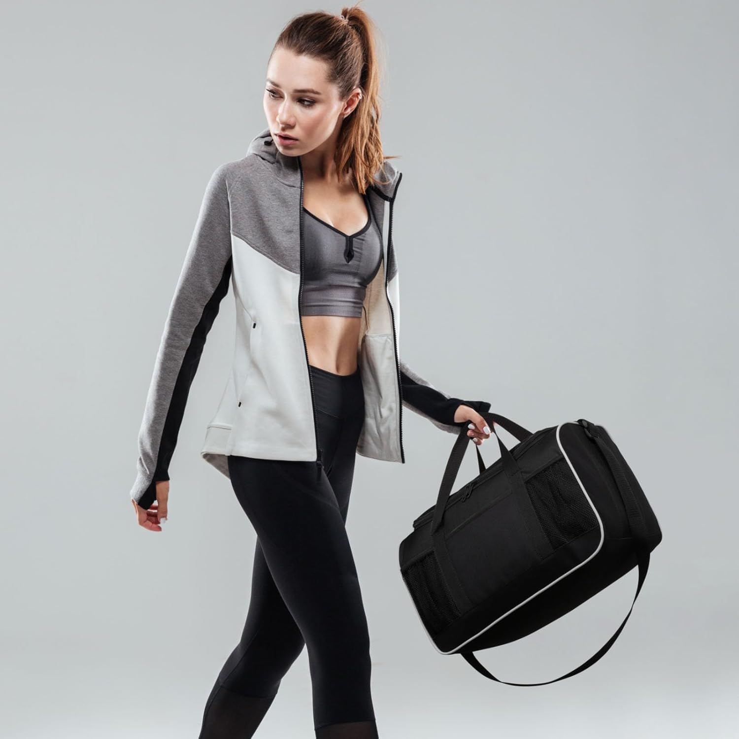 BuyAgain Duffle Bag, 17" Small Travel Carry On Sport Duffel Gym Bag.