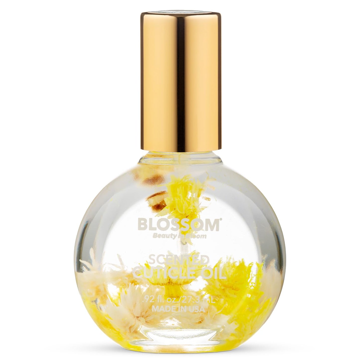 Blossom Cuticle Oil for Nails, Hydrating, Moisturizing, Scented Nail Oil Cuticle Care, Infused with Real Flowers, Made in USA, 0.5 fl. oz, Rose