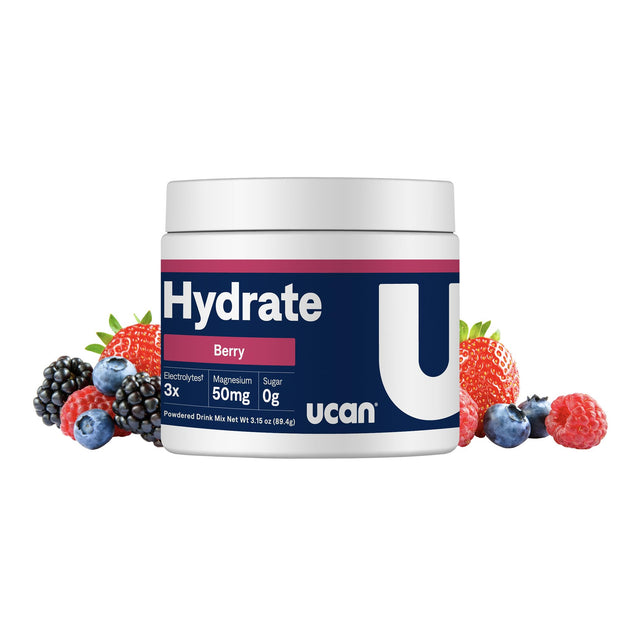 UCAN Hydrate Electrolyte Drink Mix (Pineapple, 12 Stickpacks) Sugar-Free, Keto-Friendly, Vegan, Non-GMO, Gluten-Free Electrolyte Powder with Potassium & Magnesium for Runners & Athletes