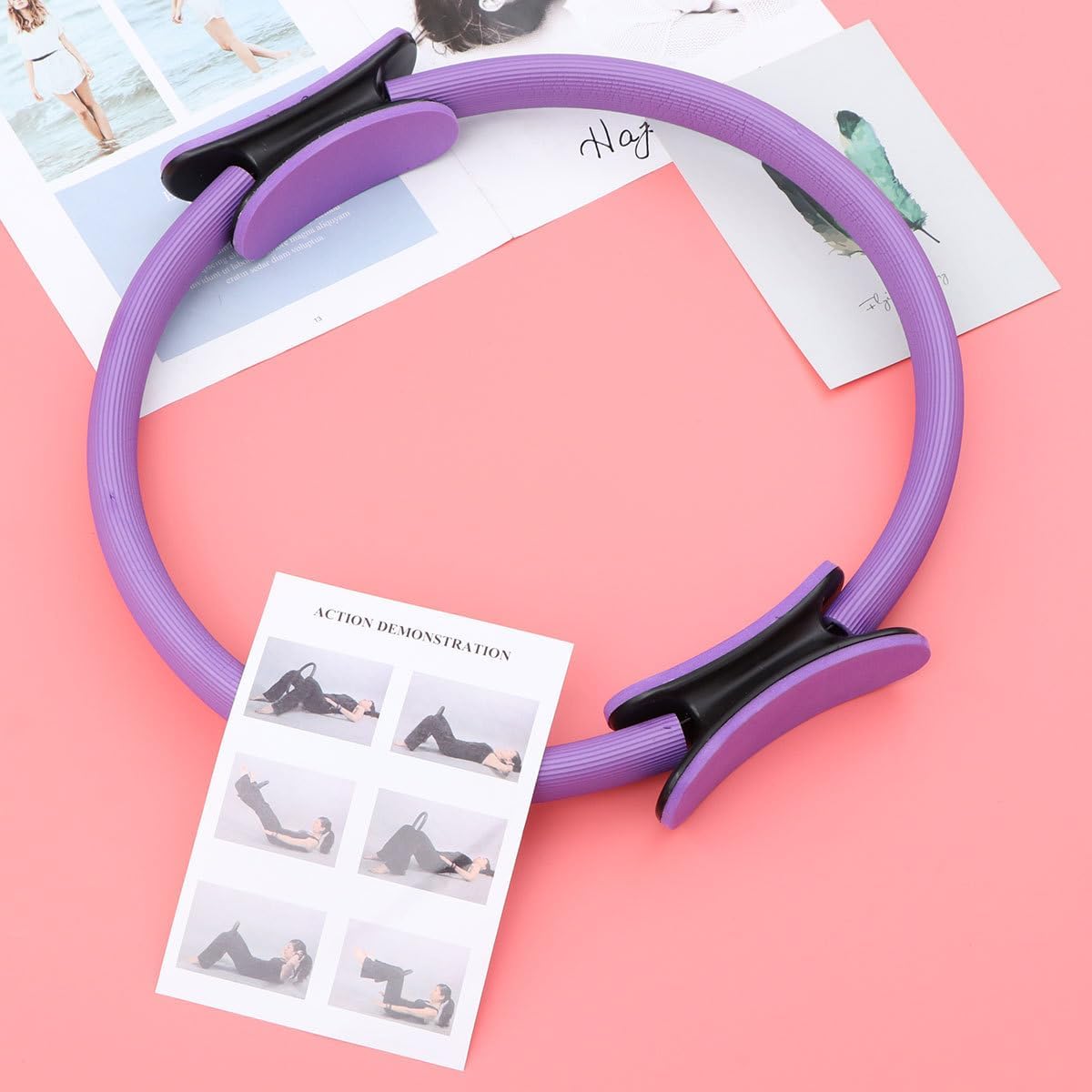 Happyyami 1pc Resistance Training Exercise Circle Exercise Fitness Circle Toning Ring Yoga Pilates Circle Thigh