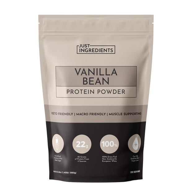 Protein Powder Made with 100% Grass Fed, Non Denatured Whey | Four Different Protein Sources from Organic Whole Food Ingredients | 12 Servings | 22g Protein (12 Servings, Sample Variety Pack)