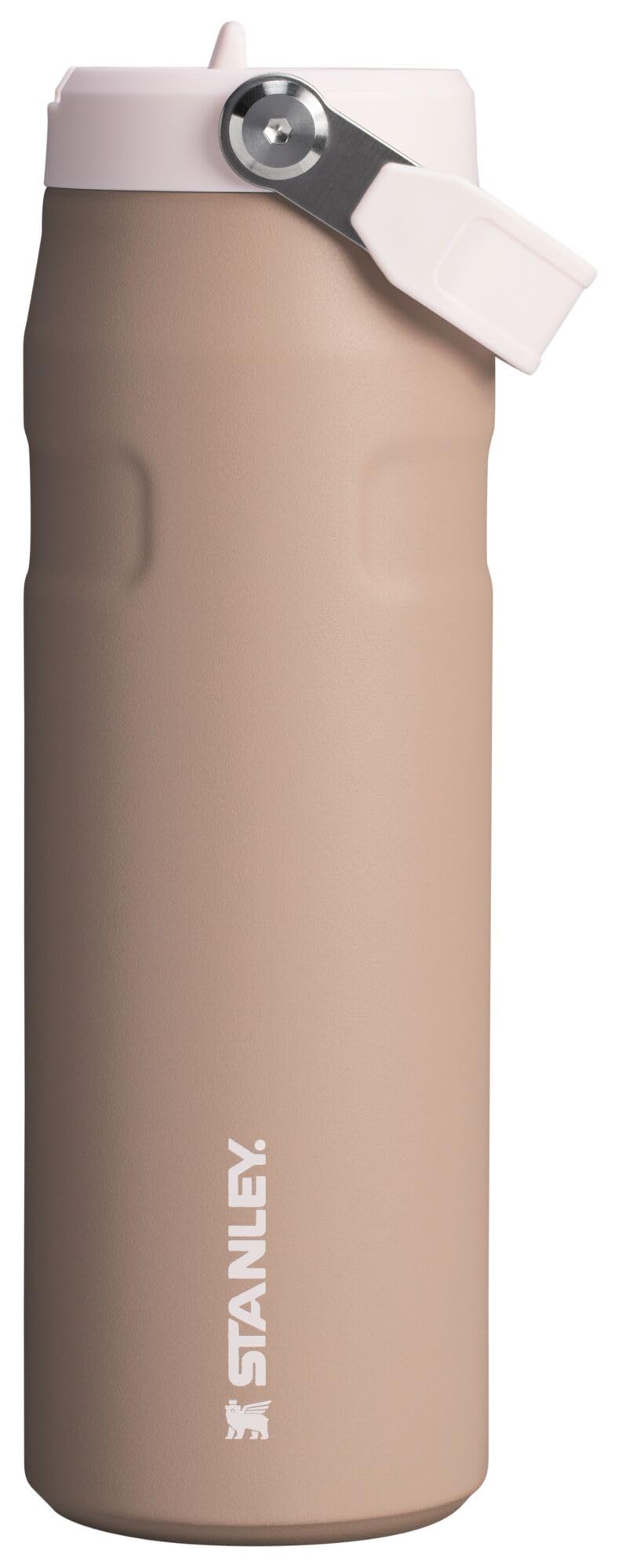 Stanley IceFlow Flip Straw 2.0 Water Bottle 24 oz | Built-In Straw for Travel and Sports | Lightweight and Leak Resistant | Insulated Stainless Steel | BPA-Free | Pink Mesa