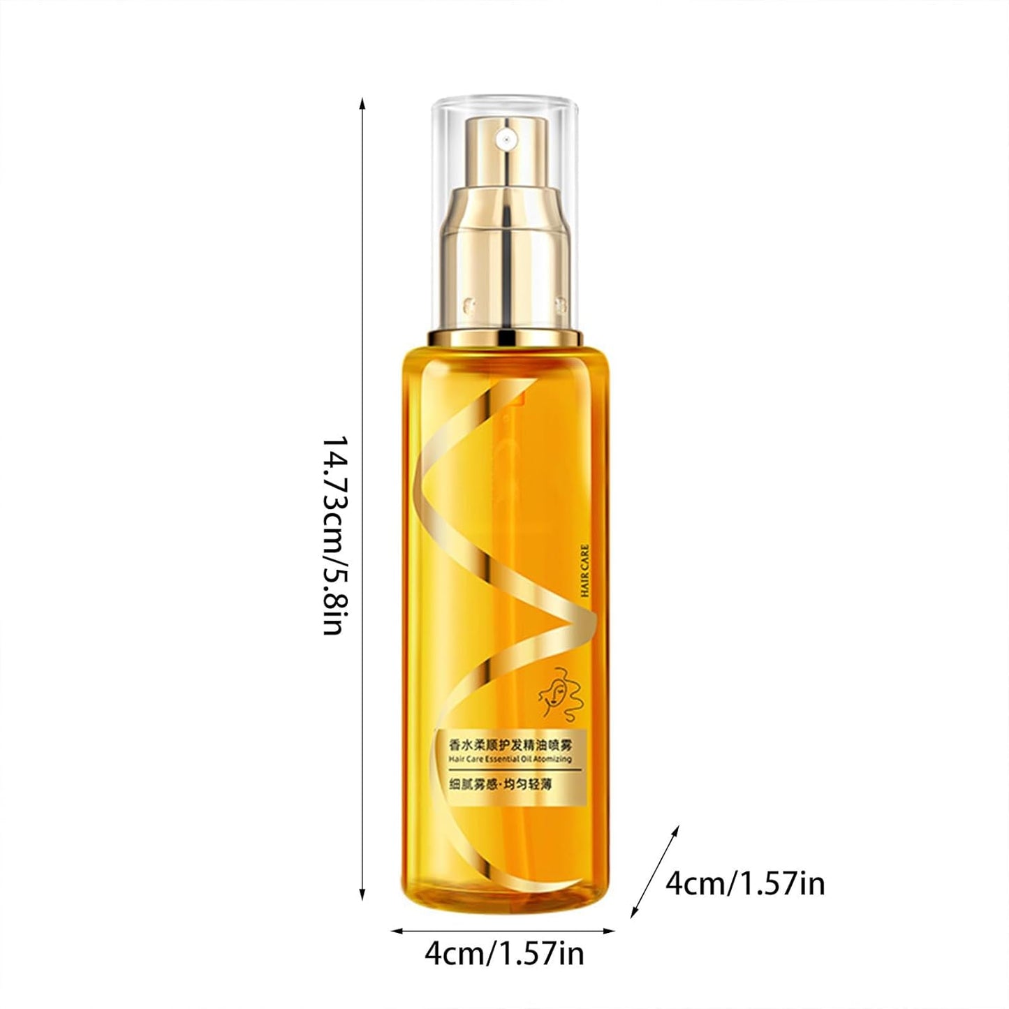 Moisturizing & Strengthening Silky Hair Oil, Hydrating Hair Treatment Essential Oil, Protein Hair Repair Leave-In Conditioning Essential Oil Spray, Hair Oil Serum Spray for Frizzy Hai (white)