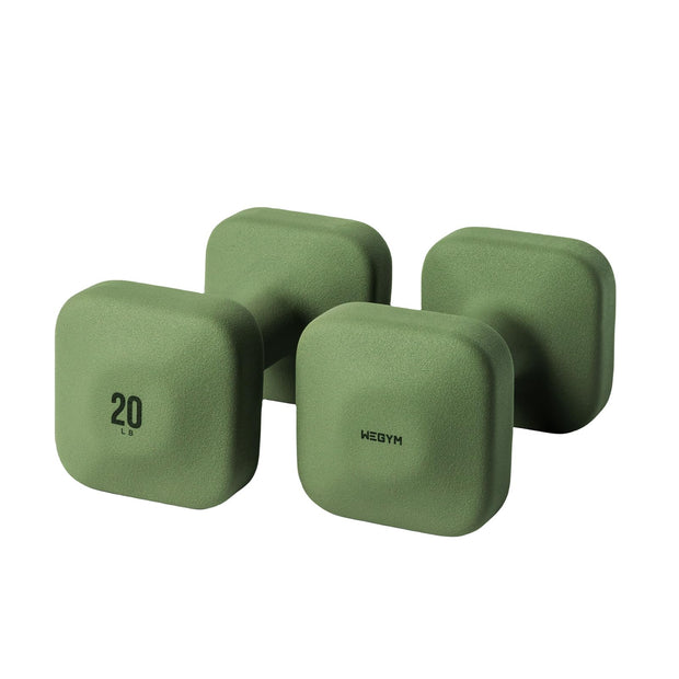 SafeGrip Dumbbells, Anti-Slip, Anti-Roll, Thick Handles, Free Weights, Square Dumbbells for Secure Workouts at Home, Weightlifting, and Personal Training