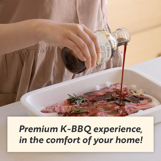 O'Food Premium Korean BBQ Sauce, Bulgogi Galbi(Kalbi) KBBQ Marinade, 14.5 oz - No MSG, No Corn Syrup, Perfect for Wings, Chicken, Beef, Pork, Seafood, Noodles