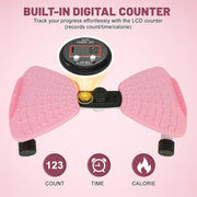 Waist Twisting Machine, Ab Twister Board for Exercise, Noiseless Exercise Waist Twister for Home Gym Equipment, 330 lbs Capacity | Track Time, Reps, Calories with Digital Display