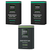 Tiege Hanley Moisturizing Body Bar 5 oz (2) + Wash Body Bar 5 oz