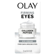 Olay Firming Eye Cream, Fragrance-Free, Collagen Peptide - Firm Skin Around the Eyes, 0.5 Fl Oz