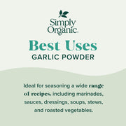 Simply Organic Garlic Salt, 4.7 Ounce Bottle, Perfect Blend of Salt, Garlic and Parsley for any Savory Dish