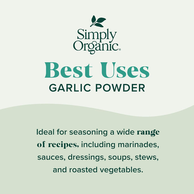 Simply Organic Garlic Salt, 4.7 Ounce Bottle, Perfect Blend of Salt, Garlic and Parsley for any Savory Dish