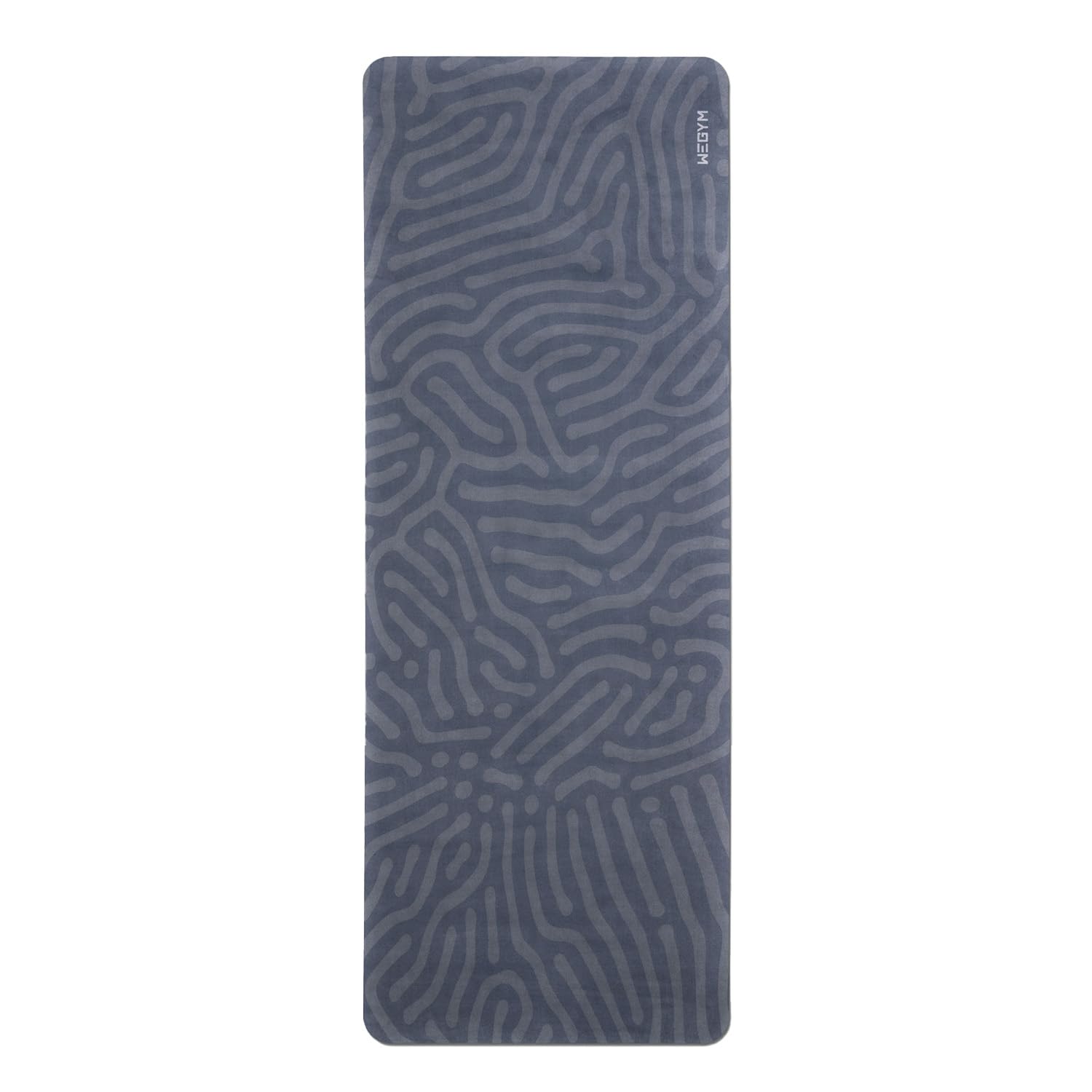 4mm Cushioned Exercise Mat for Yoga & Pilates - Anti Slip, Polyurethane with Suede Top & Carrying Strap
