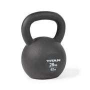 Titan Fitness Cast Iron Kettlebell, Single Piece Casting, KG and LB Markings, Full Body Workout