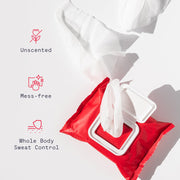 Whole Body Antiperspirant Wipes - Anti-Sweat Wipes for Body, Hands and Feet, Neutralizes Odor and Excessive Sweating, Quick-Drying and Travel-Friendly - Unscented, Pack of 1