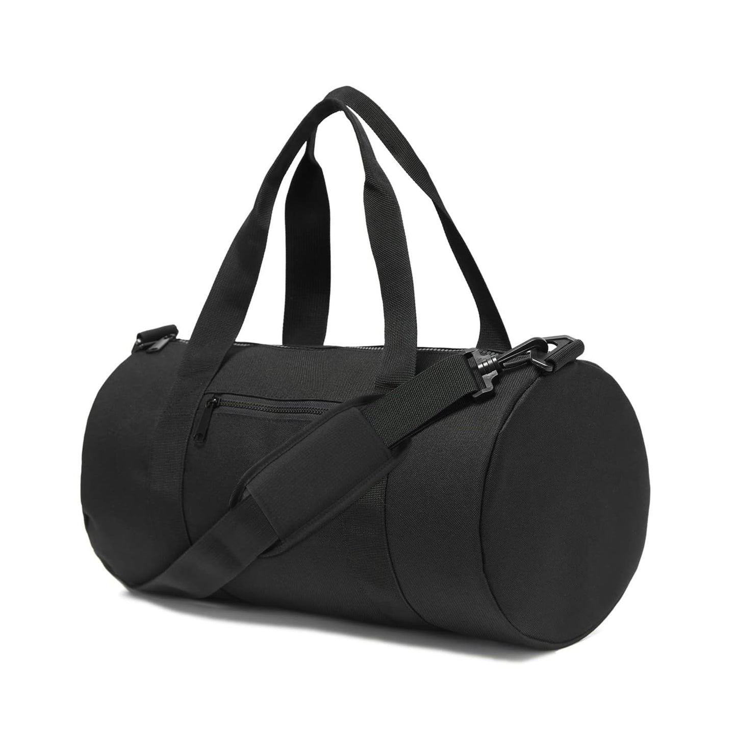 Small Gym Bag Duffel Bag for Women Men Fitness Sports Bag Workout Adjustable Detachable Shoulder Strap Lightweight Carry on Travel Duffle Bag (Black, 15" / Mini / 12L)