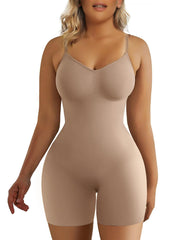 SHAPERX Shapewear for Women Tummy Control Bodysuit Mid Thigh Butt Lifter Body Shaper Shorts