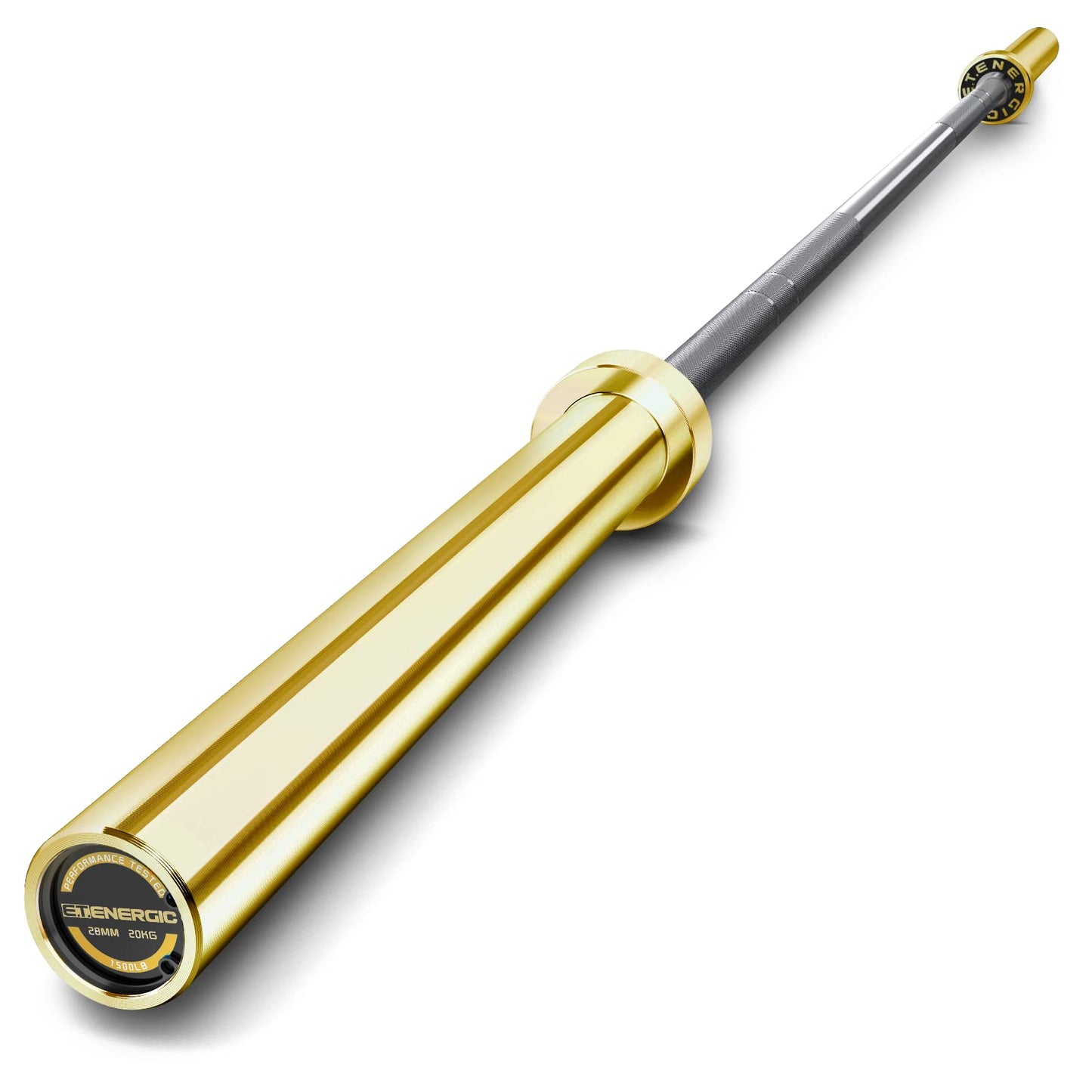 7ft Olympic Barbell Bar 45LB Load 1500lbs Capacity Available, for Gym Home Exercises, Weightlifting, Powerlifting for 2" Olympic Plates