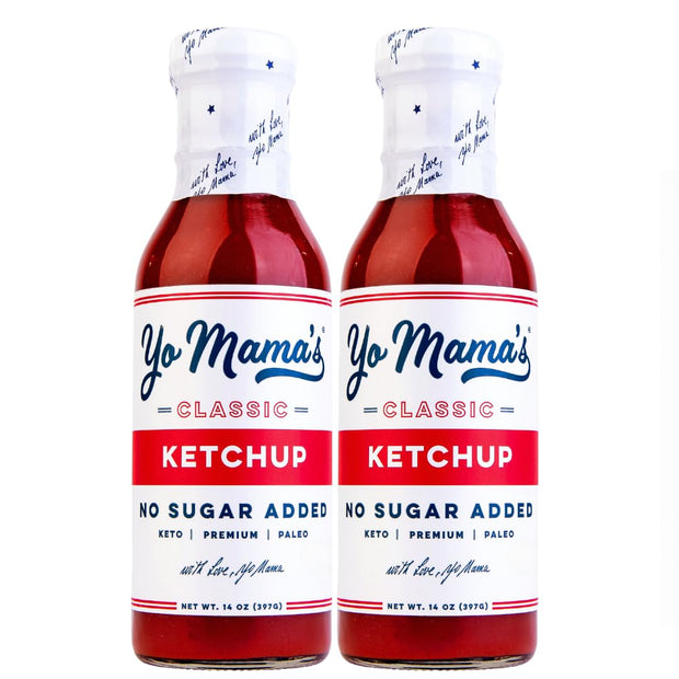 Yo Mama's Foods Keto Hickory BBQ Sauce – (Pack of 3) - Vegan, No Sugar Added, Low Carb, Low Sodium, Gluten Free, Paleo, and Made with Whole Non-GMO Tomatoes!