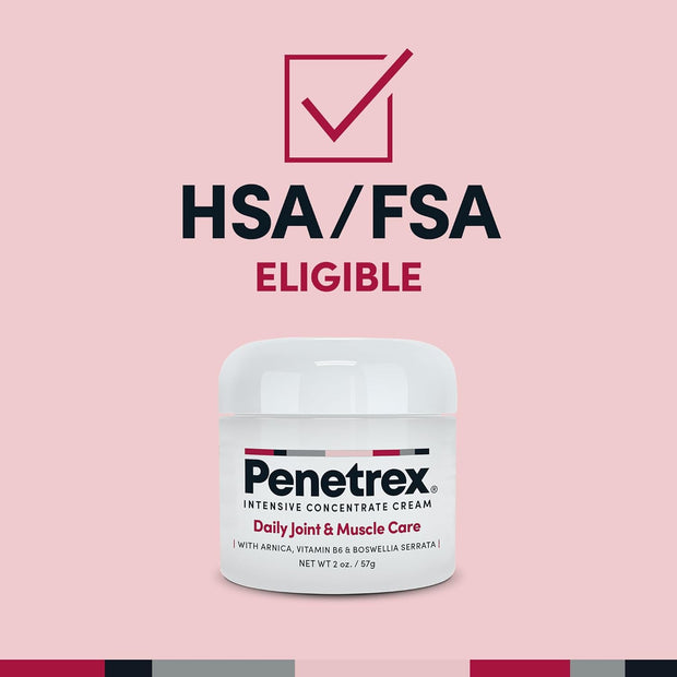 Penetrex Joint & Muscle Therapy - Soothing Muscle Rub for Back, Neck, Hands, Feet - Premium Whole Body Rub with Arnica, Vitamin B6 MSM & Boswellia - Non-Greasy 2oz Cream