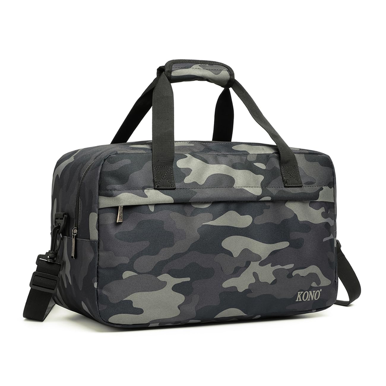 Kono Travel Duffel 13.78"x7.87"x7.87" Under Seat Carry-On 14L Sports Tote Gym Weekender Overnight Bag Extra Small, Black