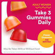 SmartyPants Women's Multivitamin Gummies - Improved Formula: Omega 3 (DHA/EPA), Methylfolate, CoQ10, Vitamin D3, C, Vitamin B12, B6, A, K & Zinc, Inositol, Gluten Free, 90 Count (30 Day Supply)