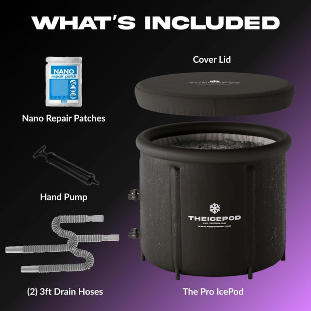 The Ice Pod – Portable Ice Bath for Recovery & Wellness – Collapsible Design with Thermal Lid – For Athletes & Everyday Cold Plungers - The Pod Company