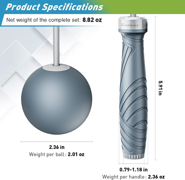 Weighted Cordless Jump Rope for Fitness - Silent Skipping Rope for Home Workouts, Adults & Beginners