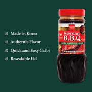 Wang Galbi Marinade, Simple and Easy to Cook, Savory, Sweet and Smoky, Korean BBQ Sauce, Kalbi Marinade, 16.93 Ounce