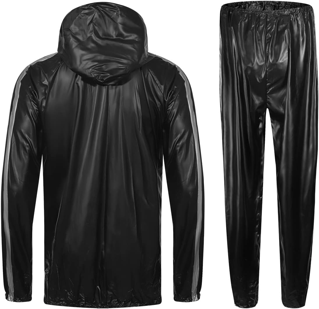 Anti-Rip Sauna Suit Weight Loss Sweat Suit MMA Training Gym Jacket Pants Workout Suits for Men and Women