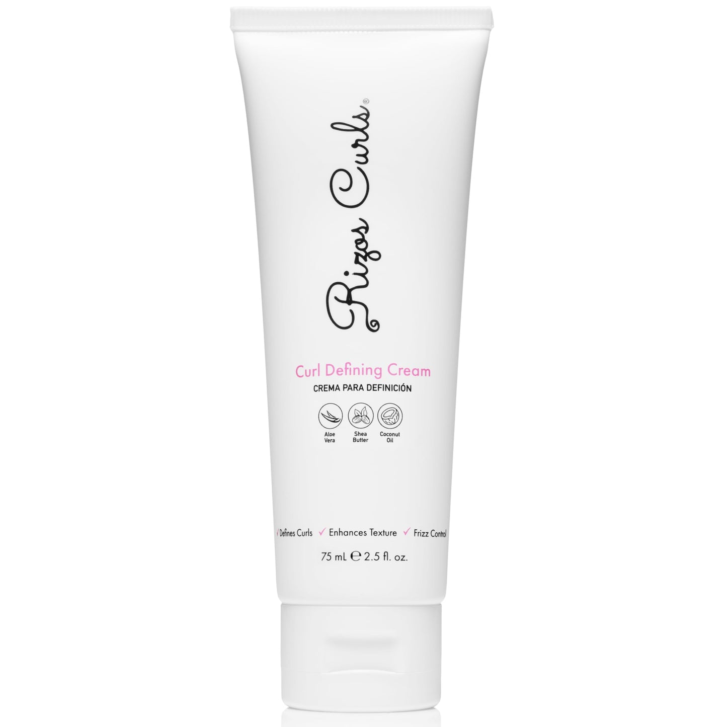 Rizos Curls Curl Defining Cream for Wavy, Curly, Coily, Kinky Hair Frizz Control, Defines, Softens, Moisturizes, Adds Shine for Hair Types Sulfate & Paraben Free