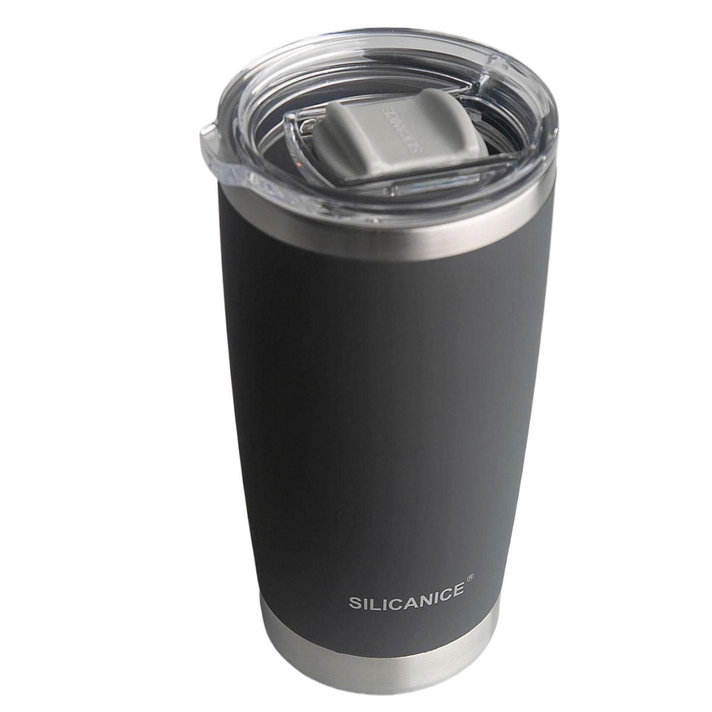 Black 20 oz Stainless Steel Double Wall Vacuum Insulated Tumbler with Lid - Dishwasher Safe & Spill Proof Travel Coffee Iced Cup & Mug For Men,Durable Coating Scratch Resistant Outdoor,Hot Cold Drink