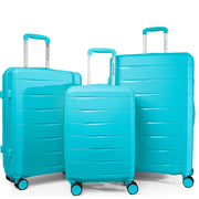 Luggage Set with Spinner Wheels and TSA Lock, 3 Pieces Expandable Hardside Suitcase for Travel, Hardshell Luggage Sets, 20", 24", 28", Black