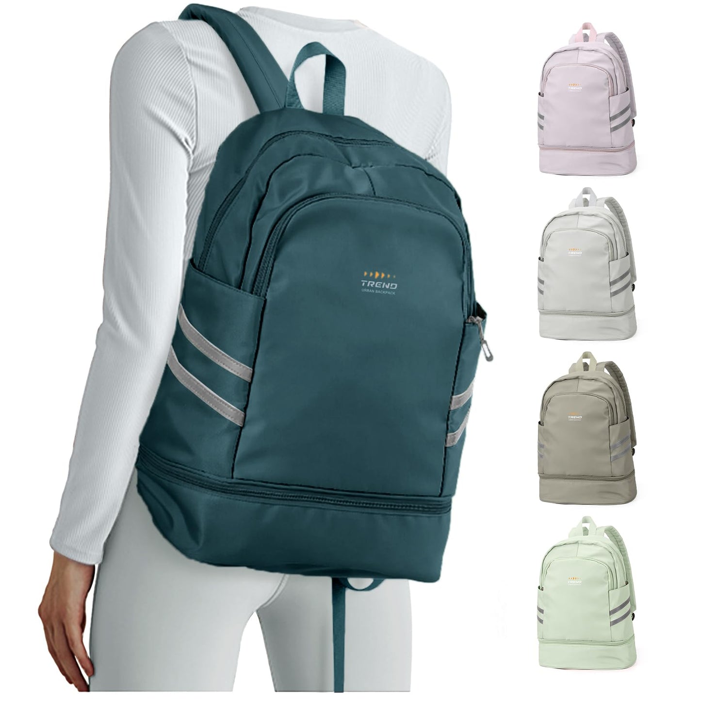 coofay Gym Backpack For Women Waterproof Backpack With Shoe Compartment Lightweight Travel Backpack Sports Backpacks Small Gym Bag